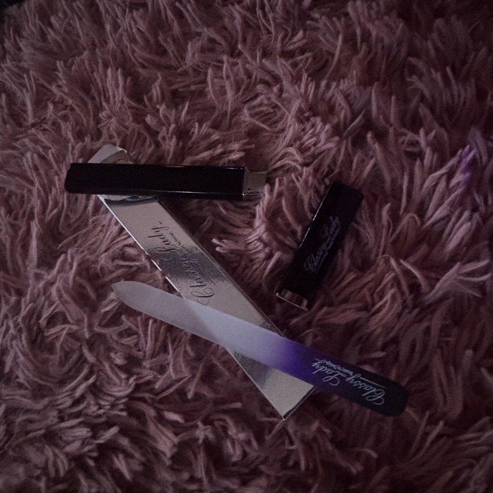 Black/Purple Glass Nail File